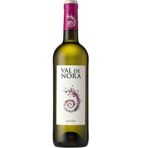 Bouteille de vin blanc Val de Nora 2018, appellation Rias Baixas de Bodegas Vina Nora