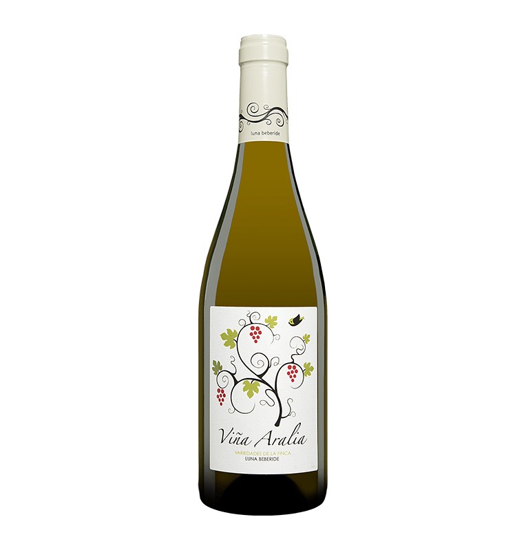 Bouteille de vin blanc espagnol Vina Aralia de Bodegas Luna Beberide, IGP Vino de la Tierra Castilla y Leon